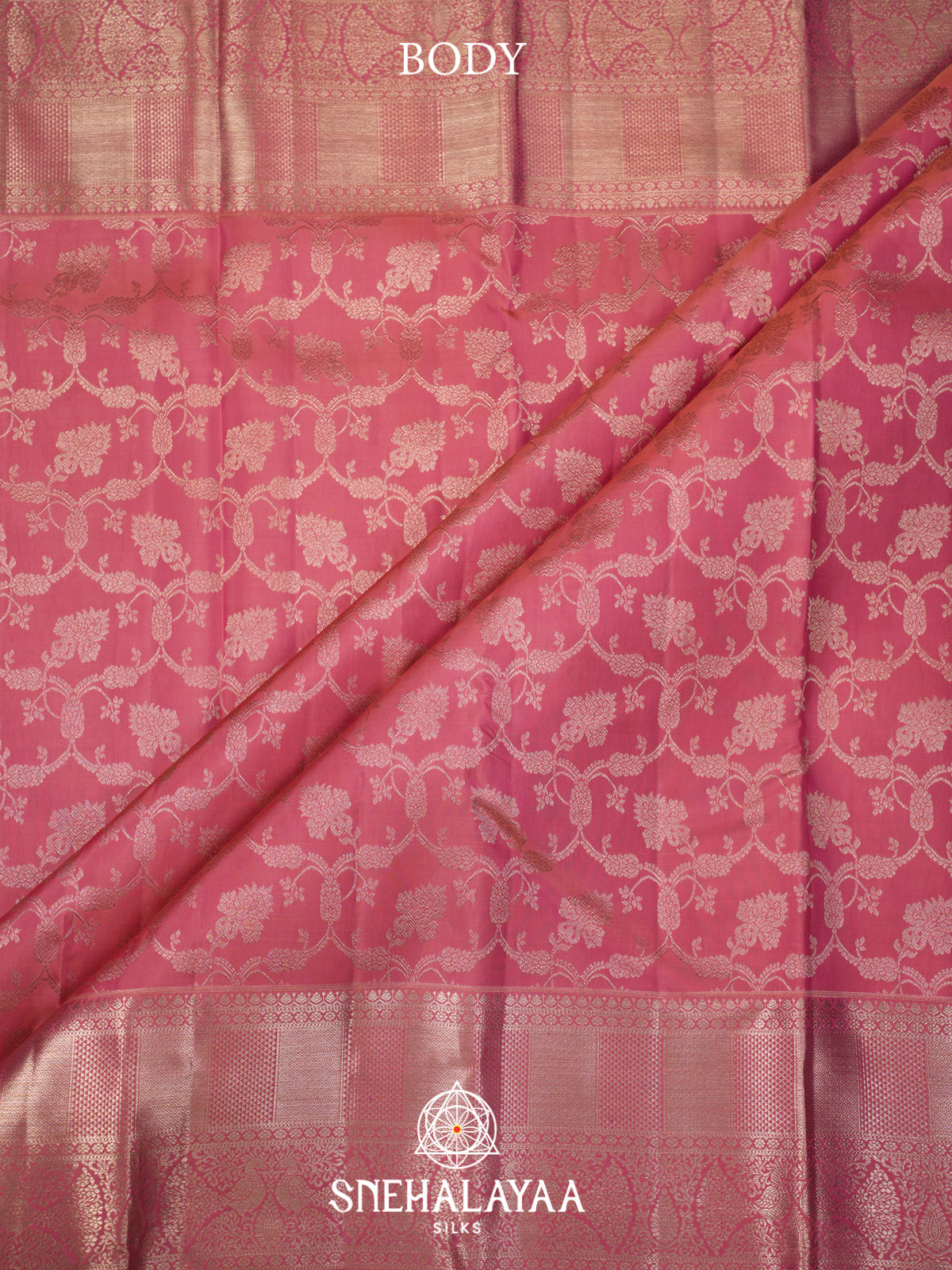 Pink Kanjivaram Silk Saree