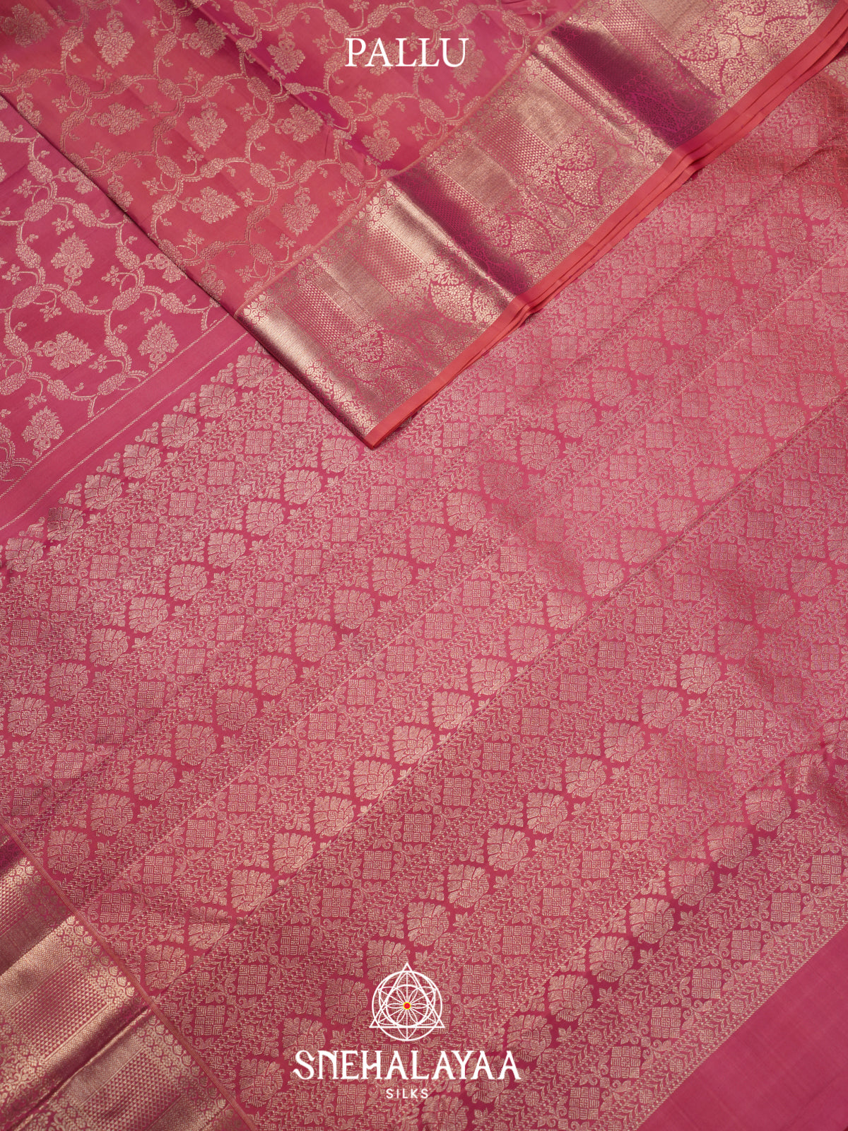 Pink Kanjivaram Silk Saree