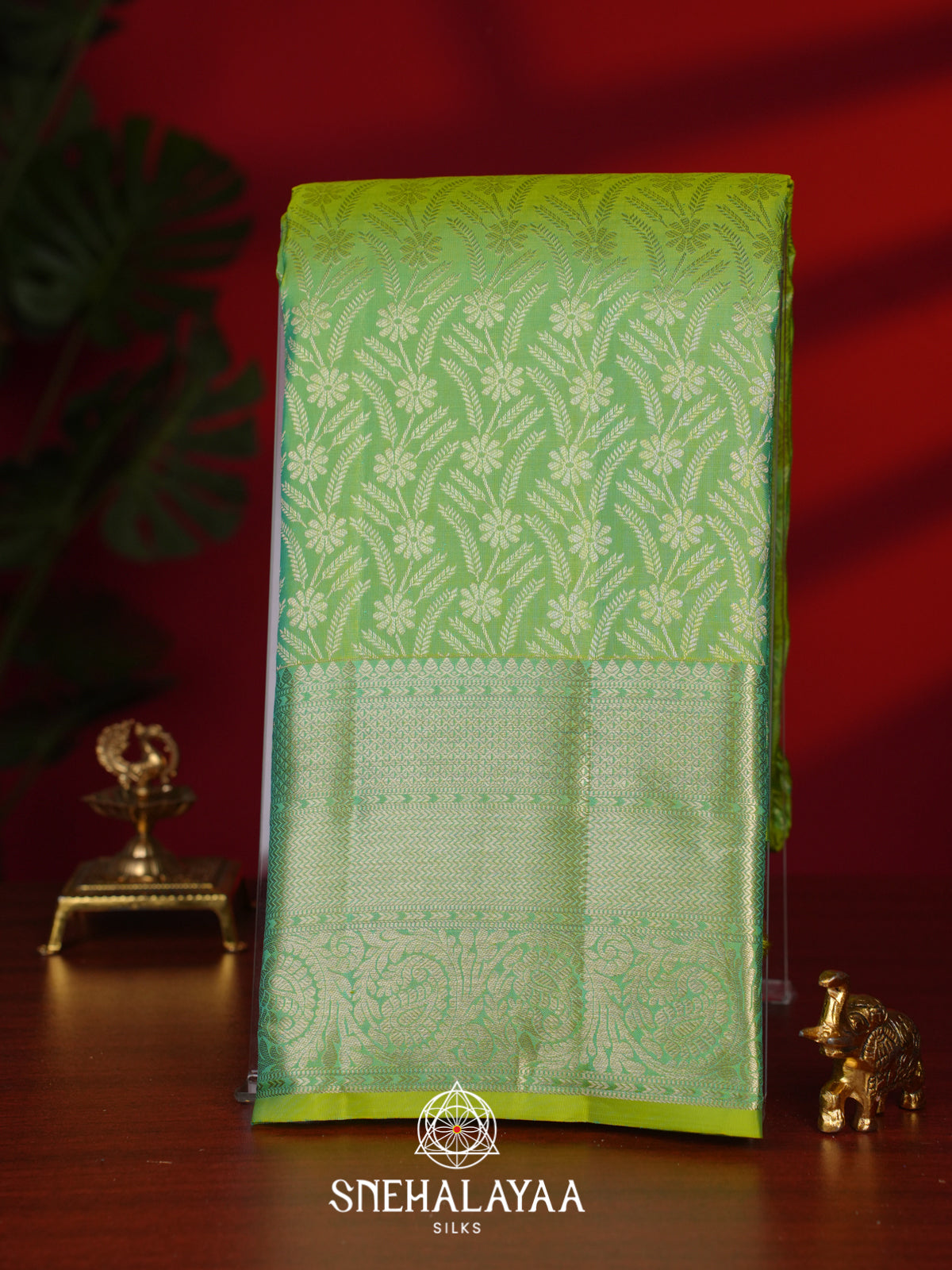 Green Kanjivaram Silk Saree