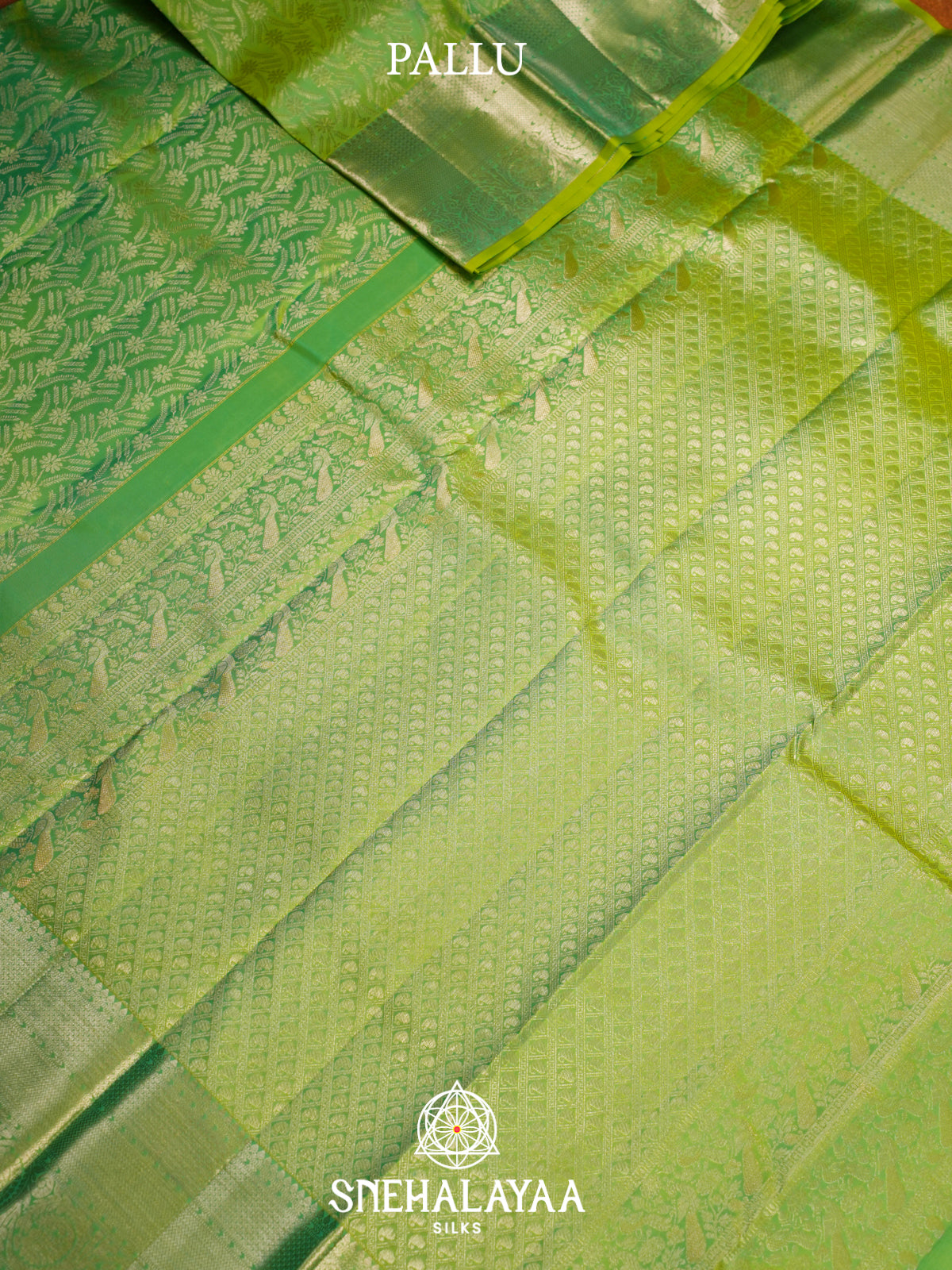 Green Kanjivaram Silk Saree