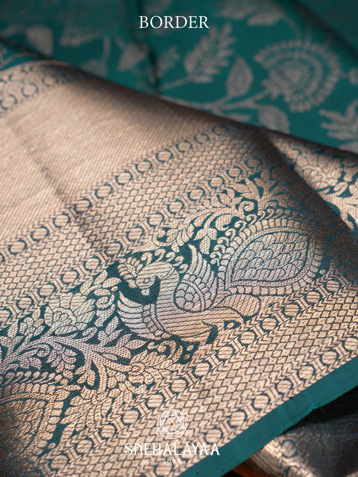 Forest Green Kanjivaram Silk Saree