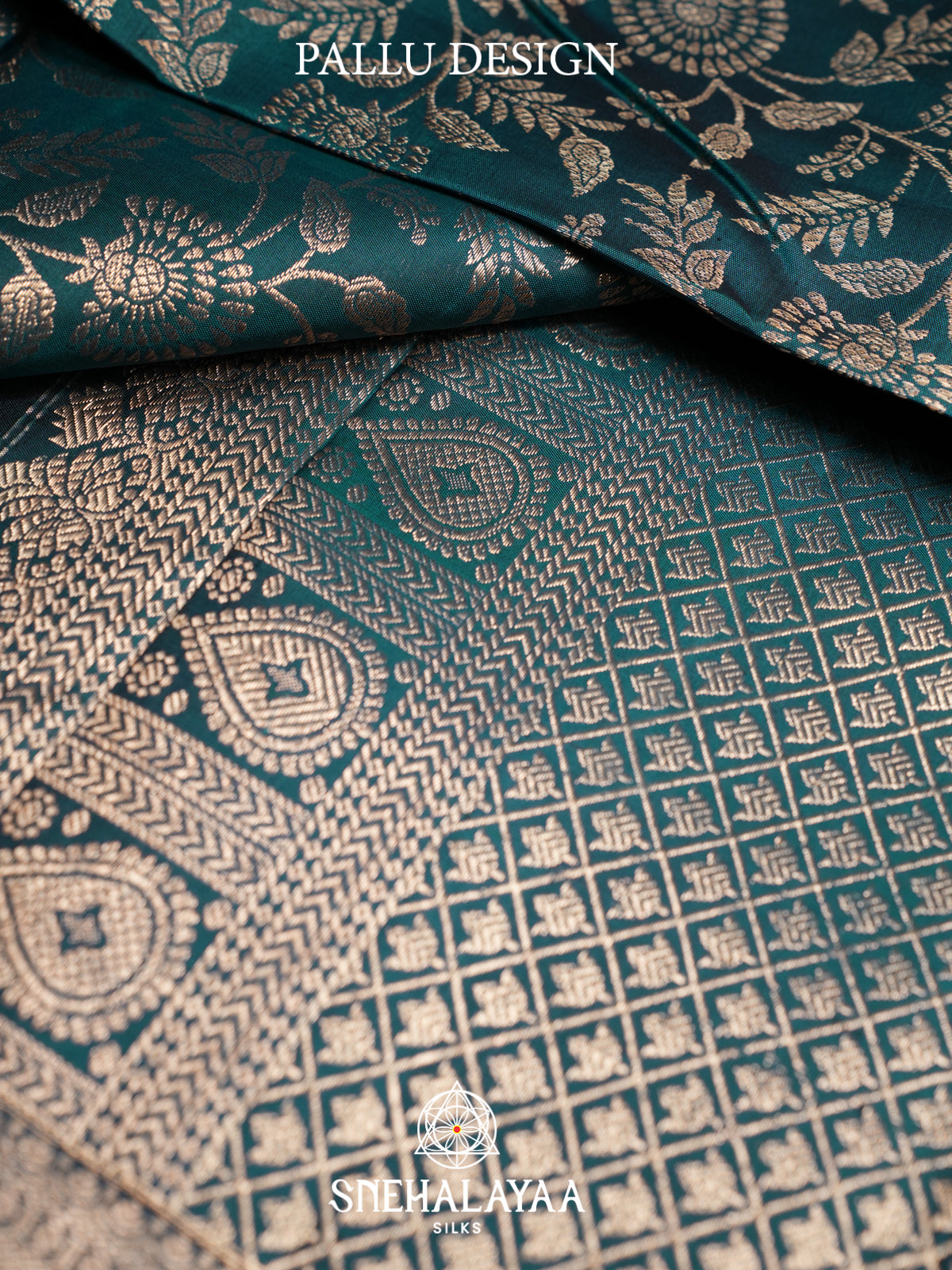 Forest Green Kanjivaram Silk Saree