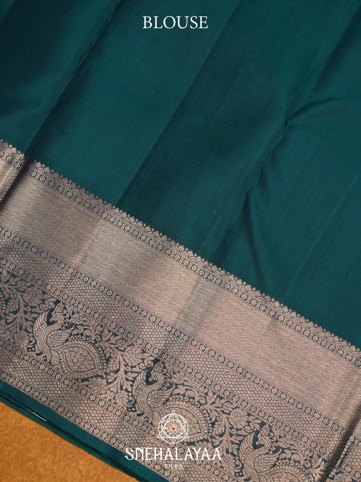 Forest Green Kanjivaram Silk Saree