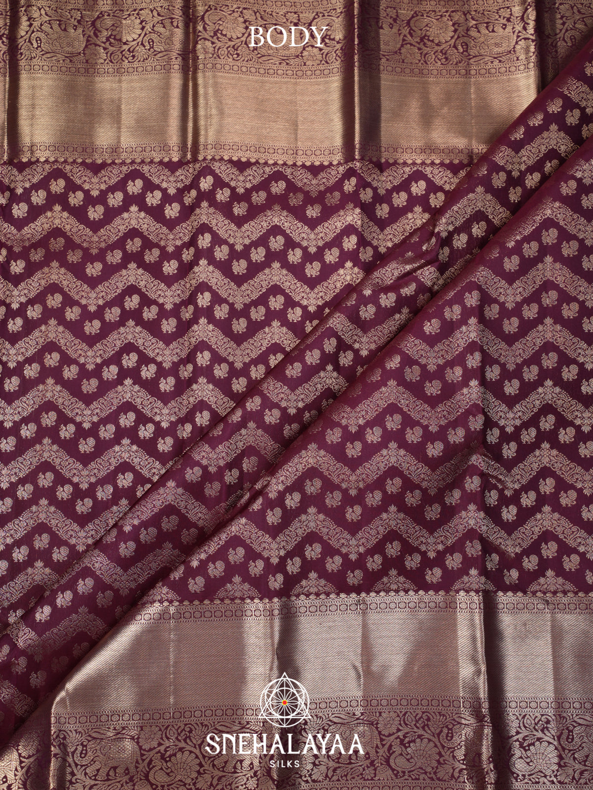 Maroon Kanjivaram Silk Saree