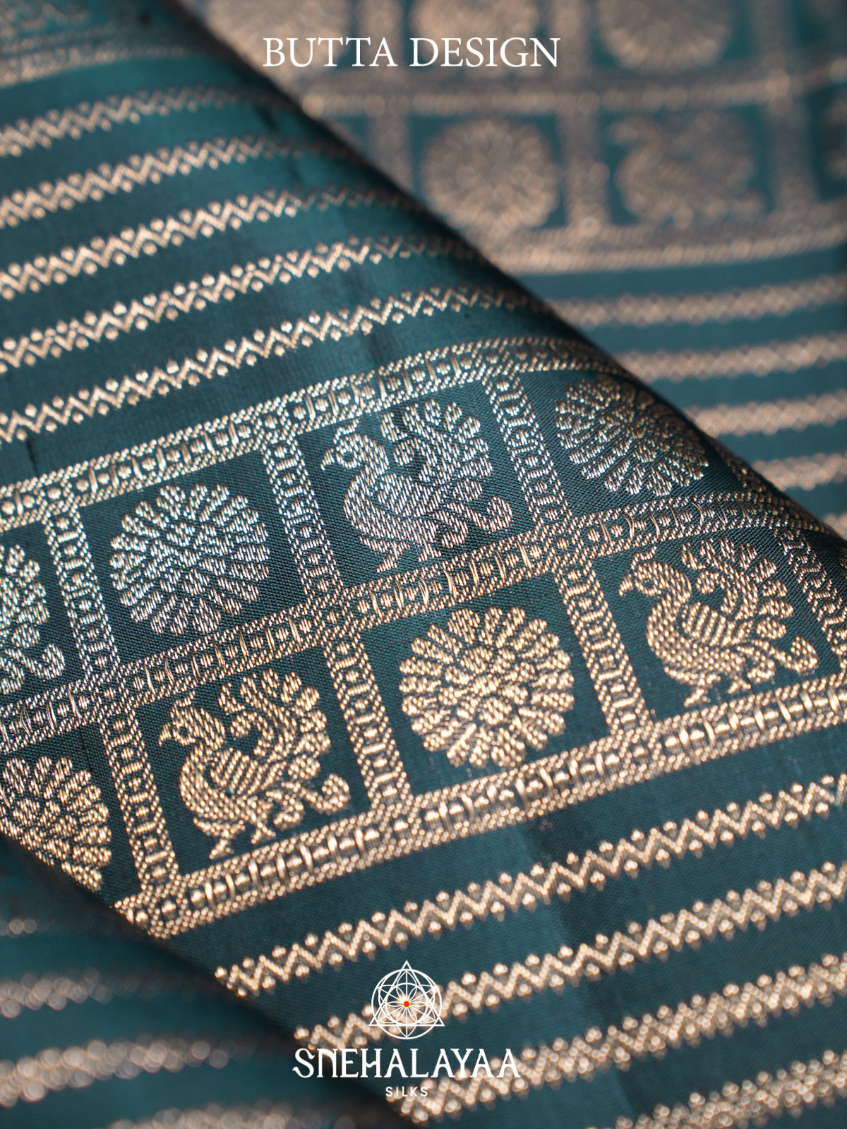 Forest Green Kanjivaram Silk Saree