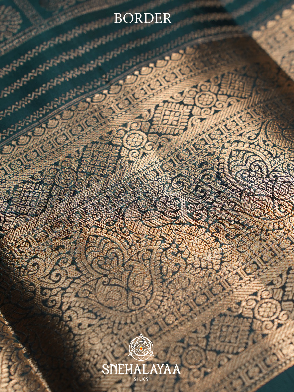 Forest Green Kanjivaram Silk Saree