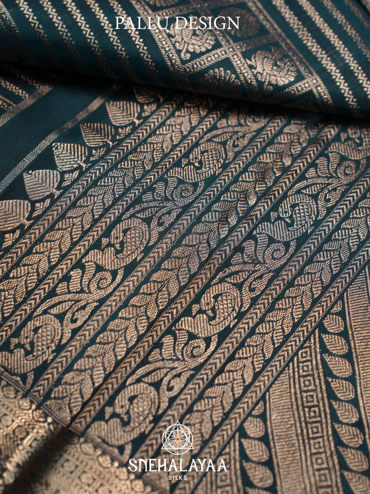 Forest Green Kanjivaram Silk Saree