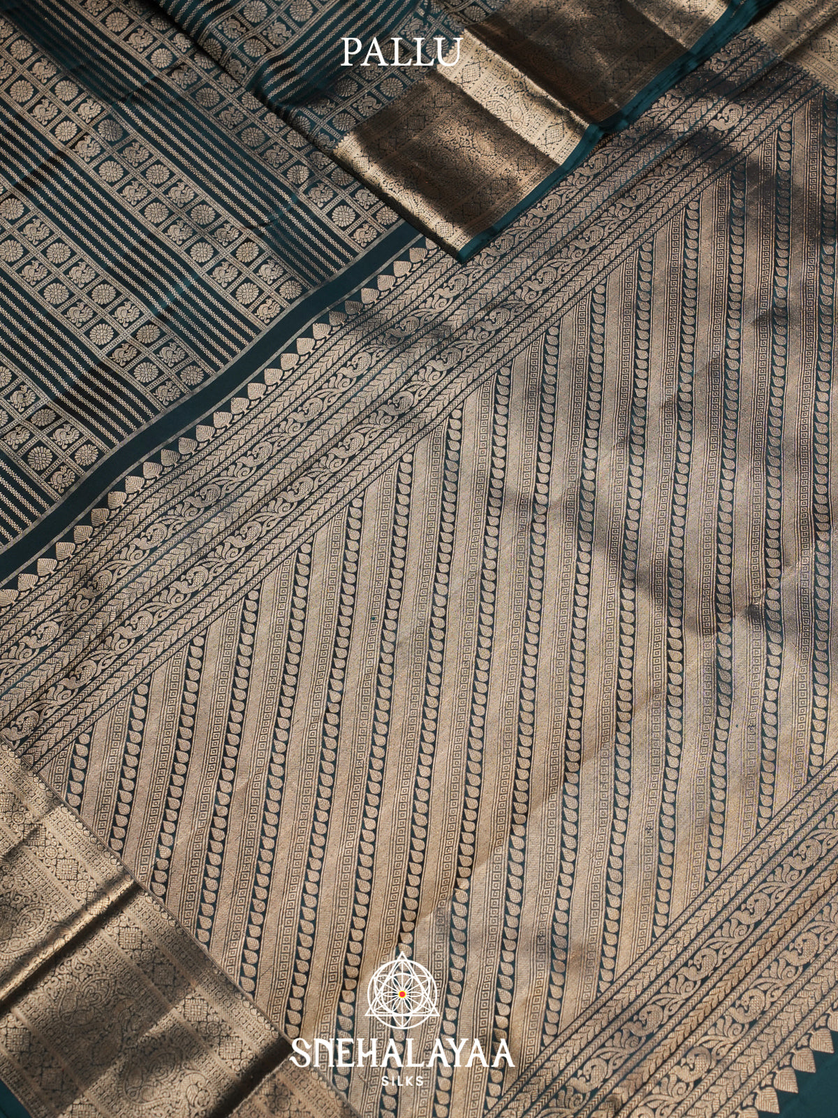 Forest Green Kanjivaram Silk Saree