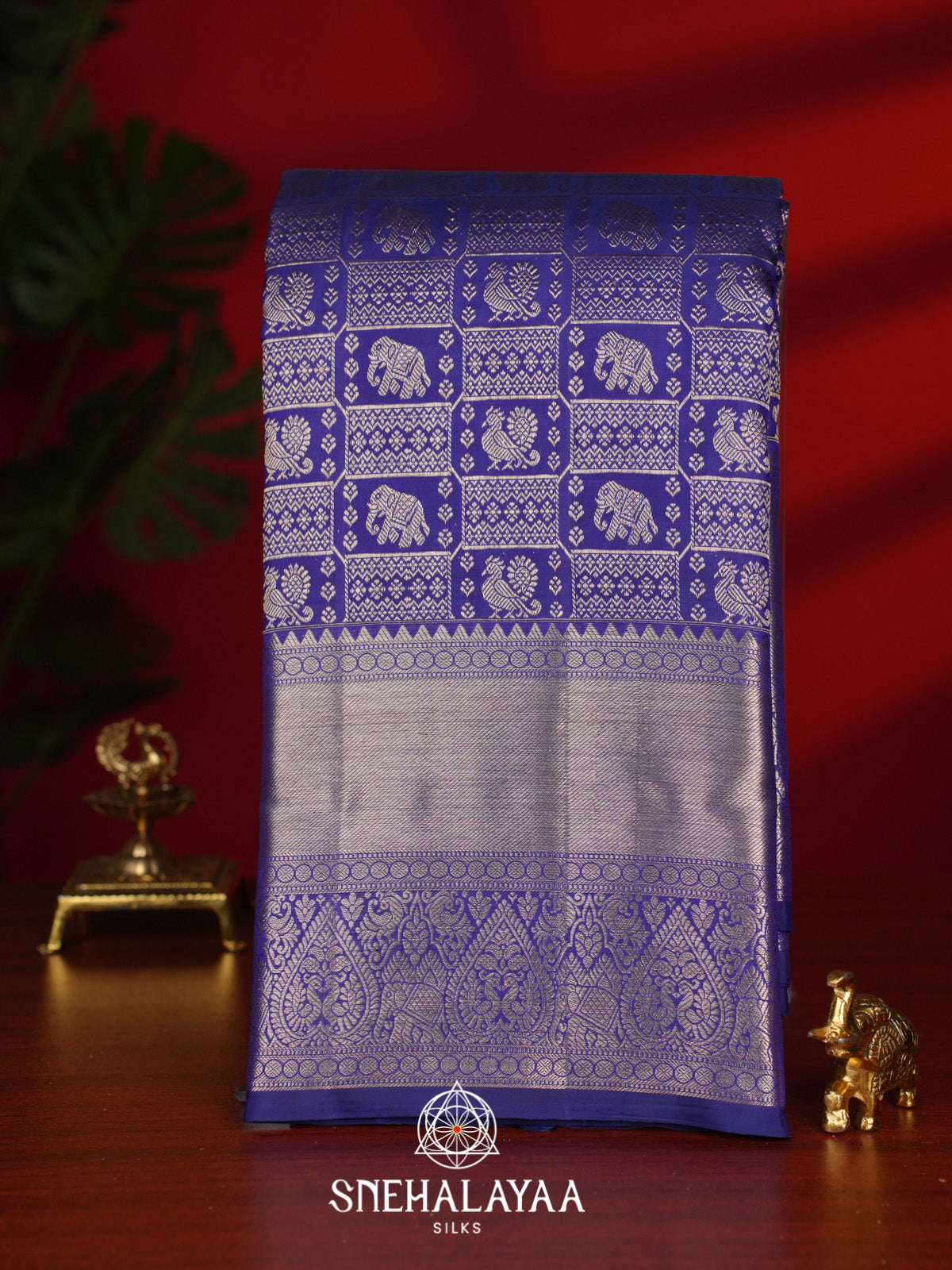 Purple Kanjivaram Silk Saree