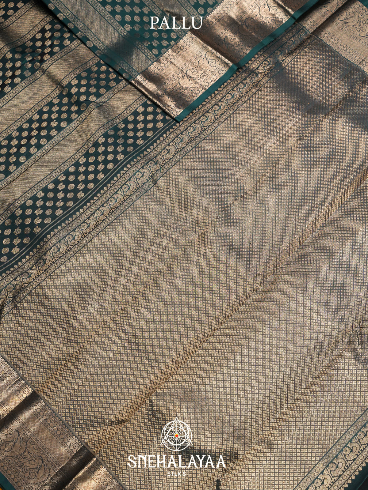 Forest Green Kanjivaram Silk Saree