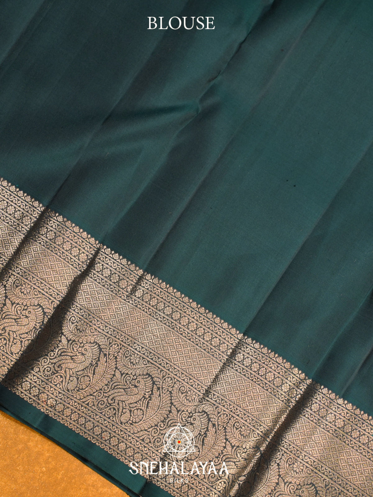 Forest Green Kanjivaram Silk Saree