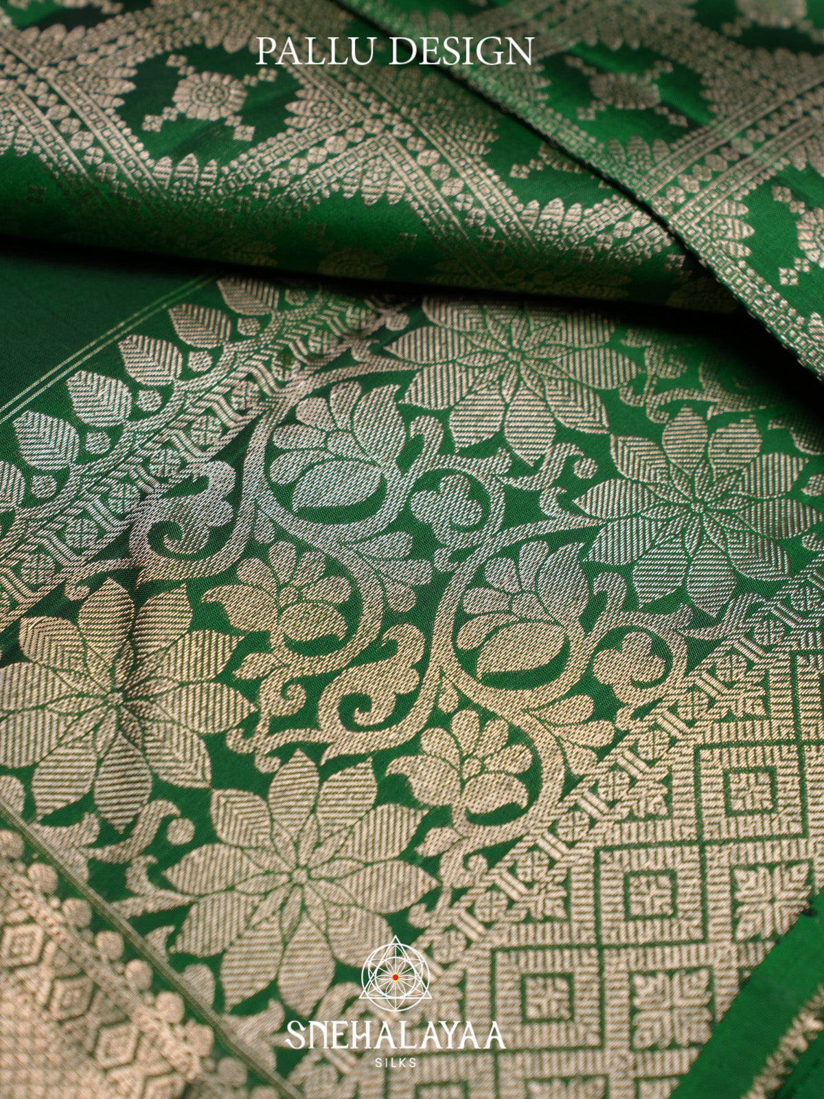 Emerald Green Kanjivaram Silk Saree