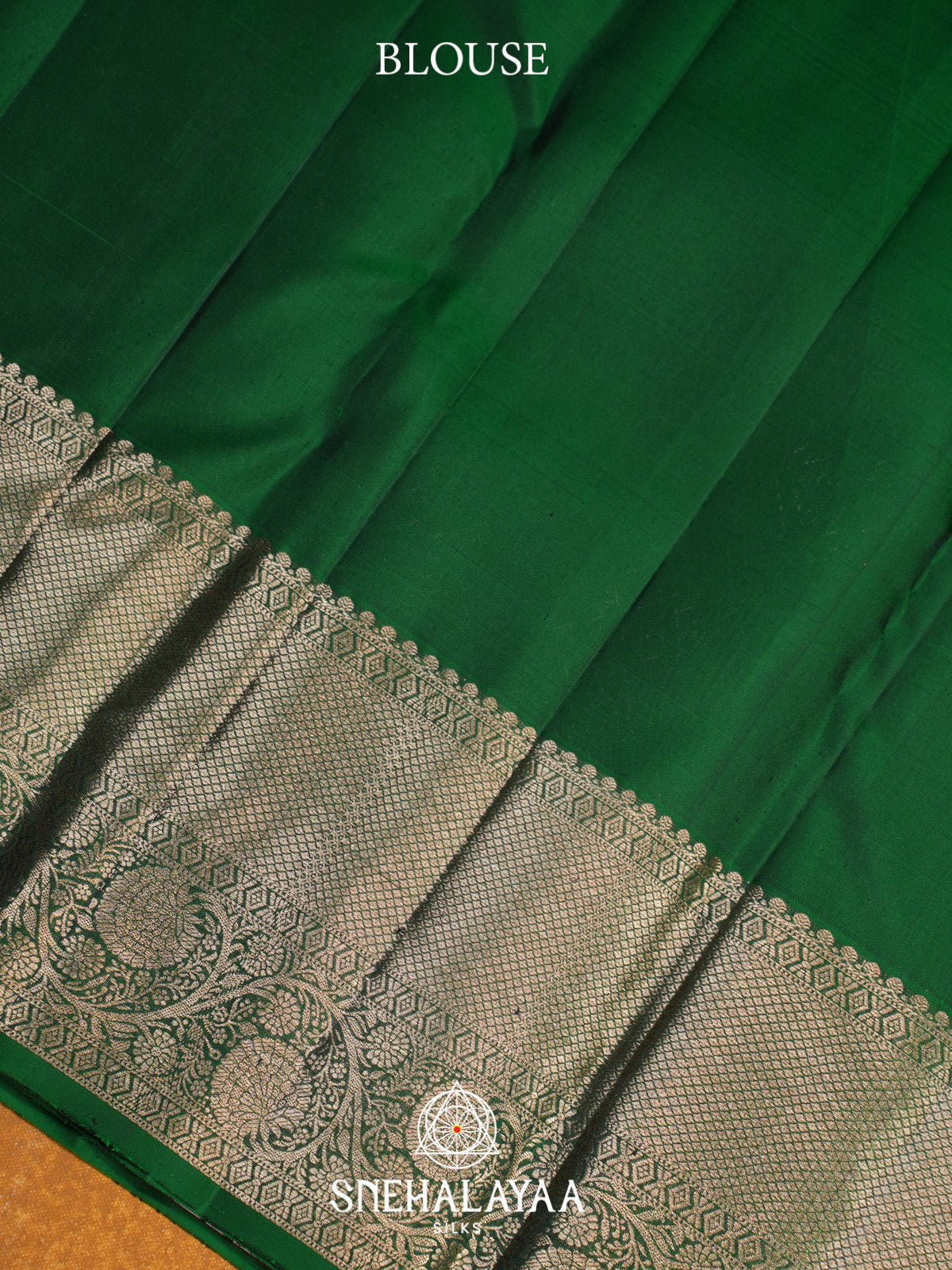 Emerald Green Kanjivaram Silk Saree