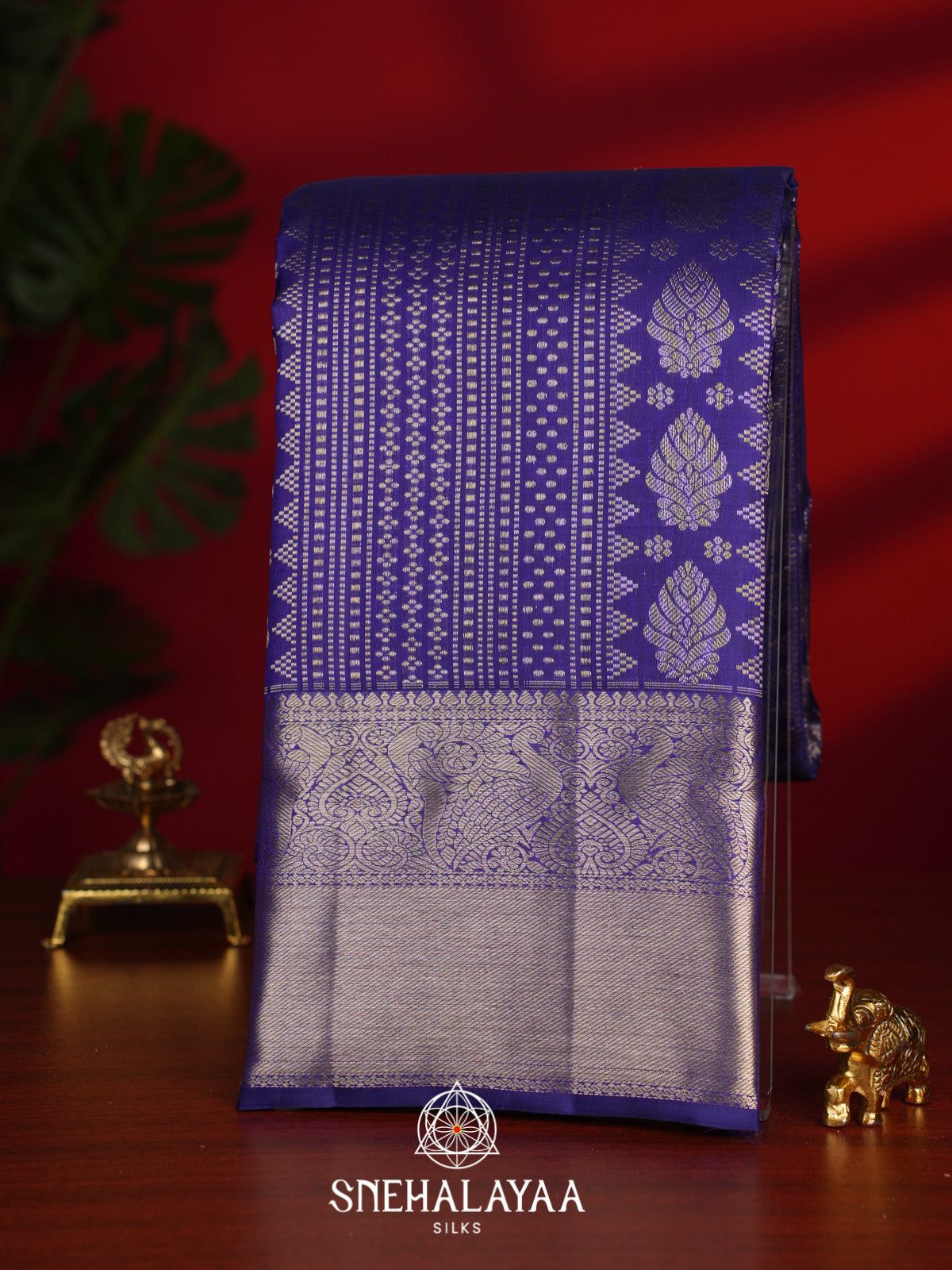 Purple Kanjivaram Silk Saree
