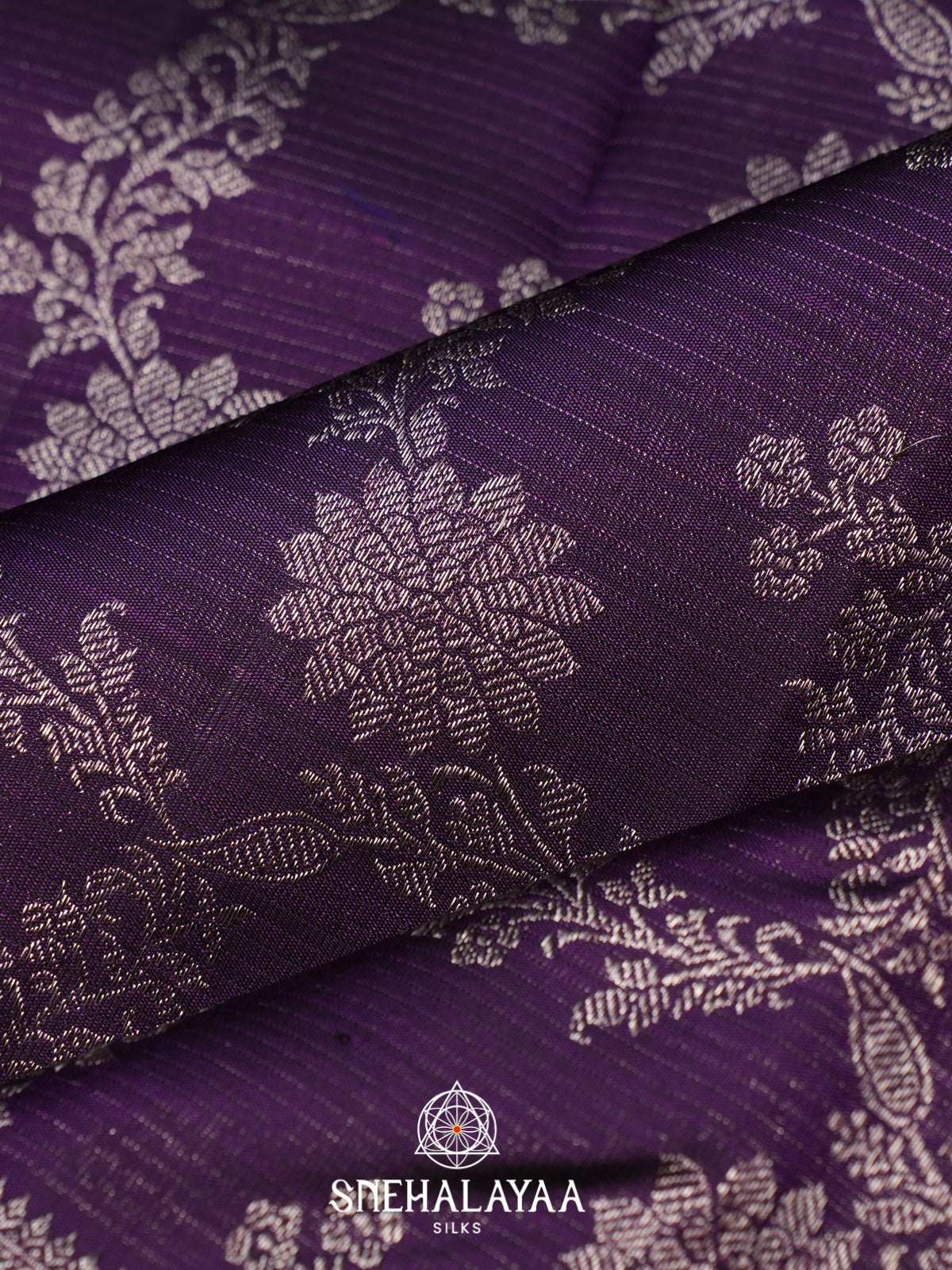 Purple Kanjivaram Silk Saree
