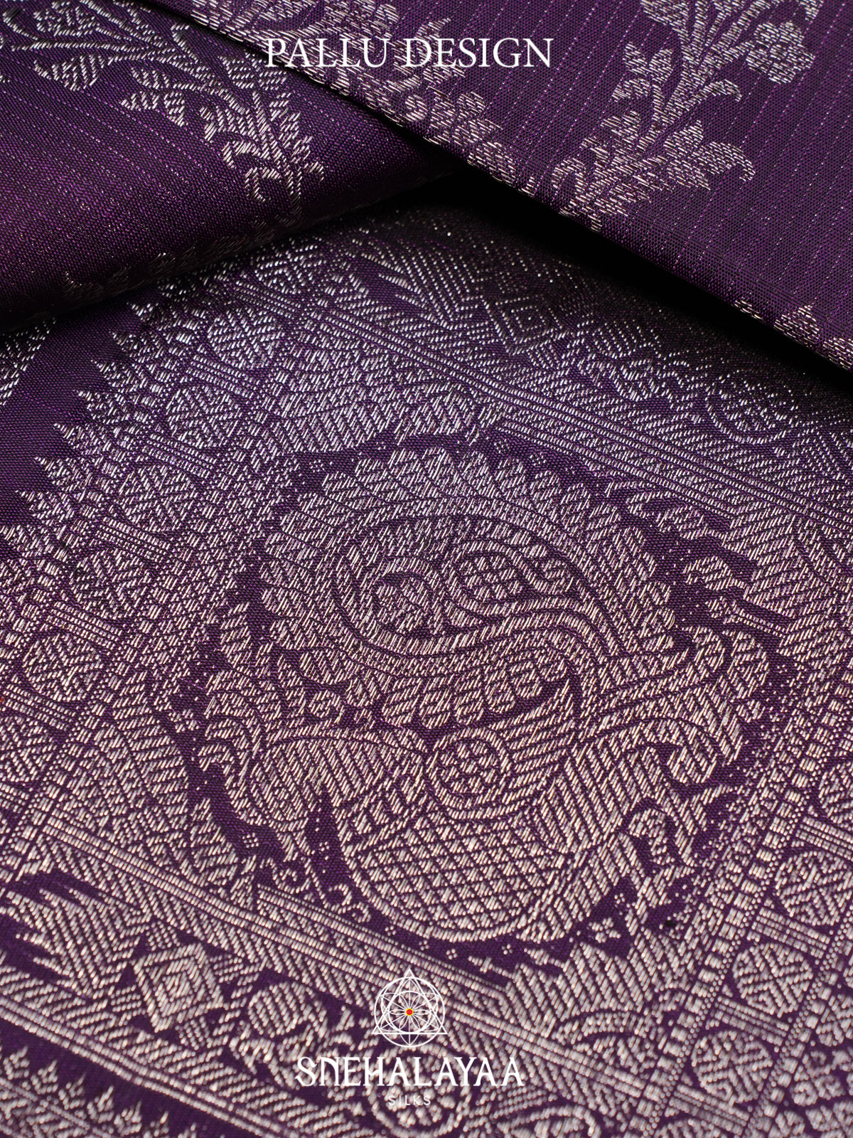 Purple Kanjivaram Silk Saree
