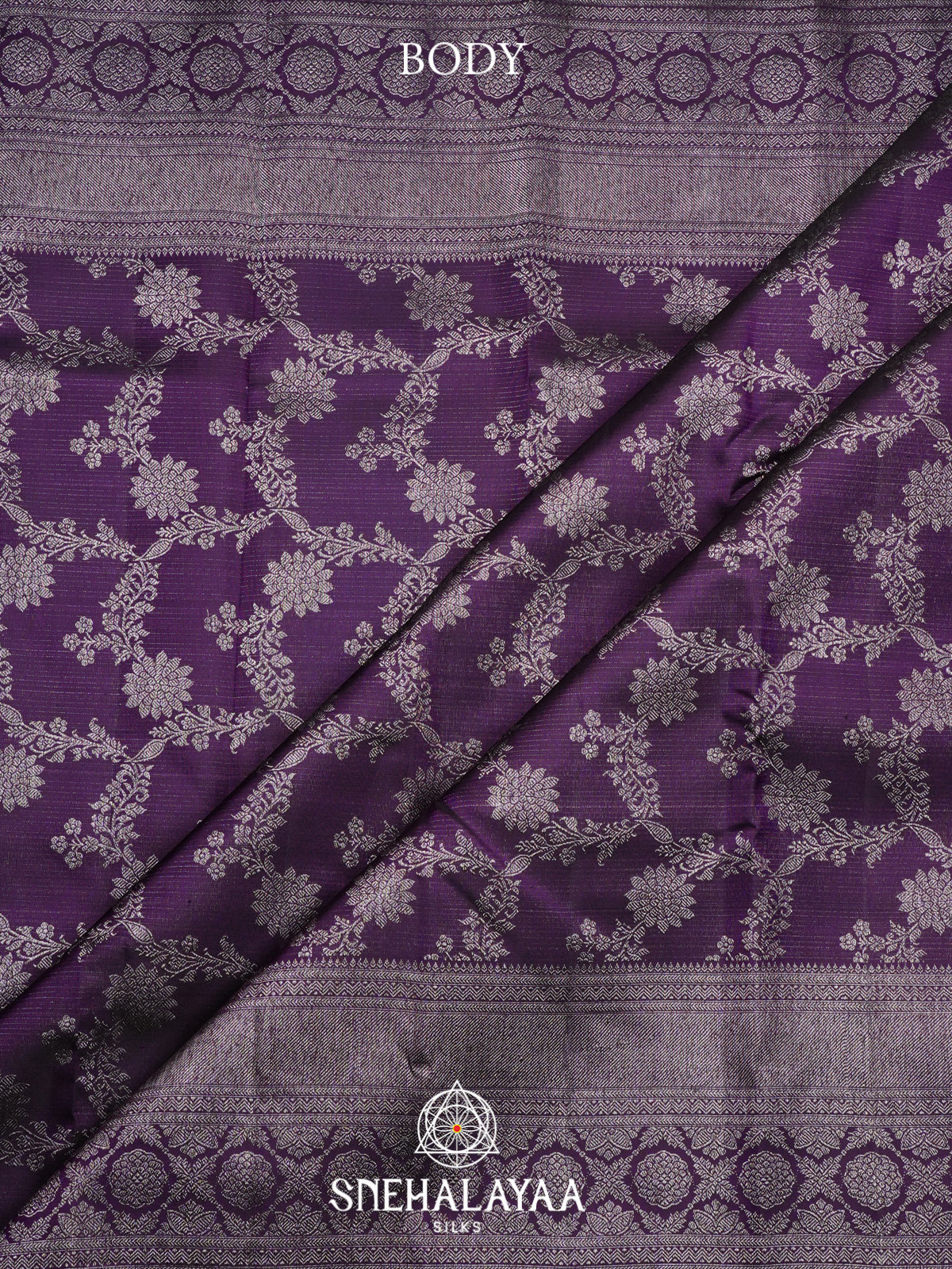 Purple Kanjivaram Silk Saree