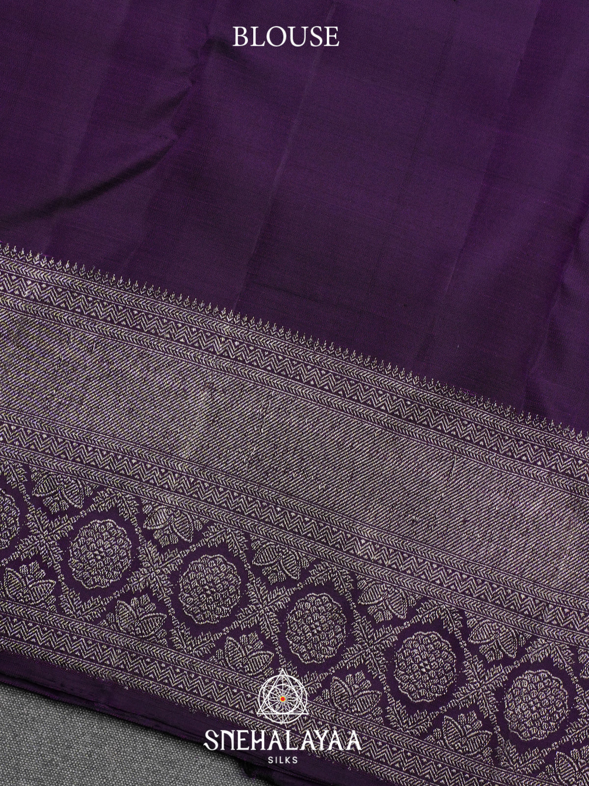 Purple Kanjivaram Silk Saree