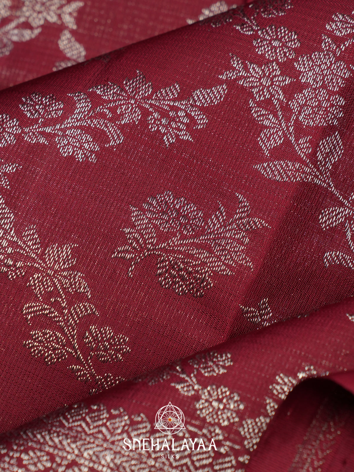 Maroon Kanjivaram Silk Saree