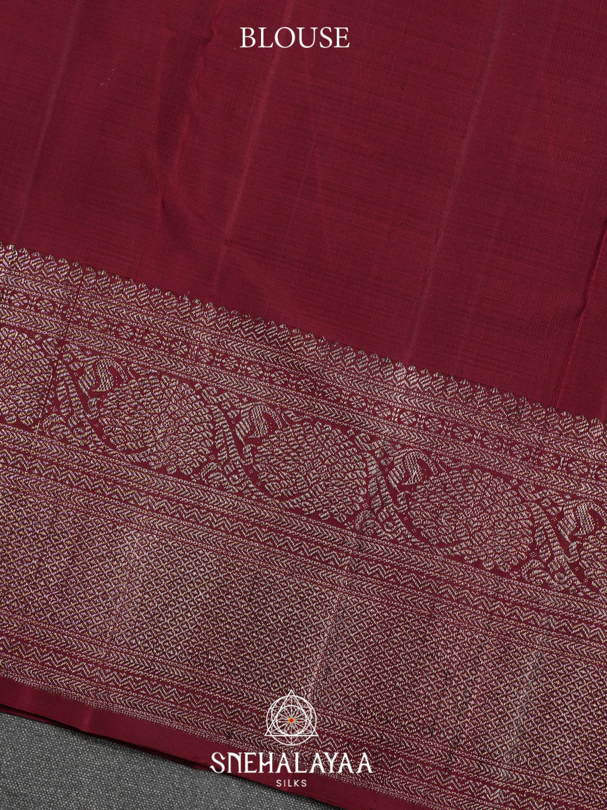 Maroon Kanjivaram Silk Saree