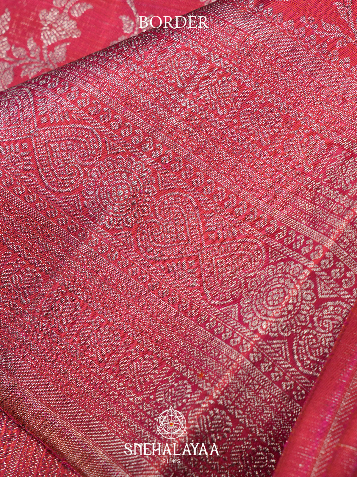 Ruby Red Kanjivaram Silk Saree