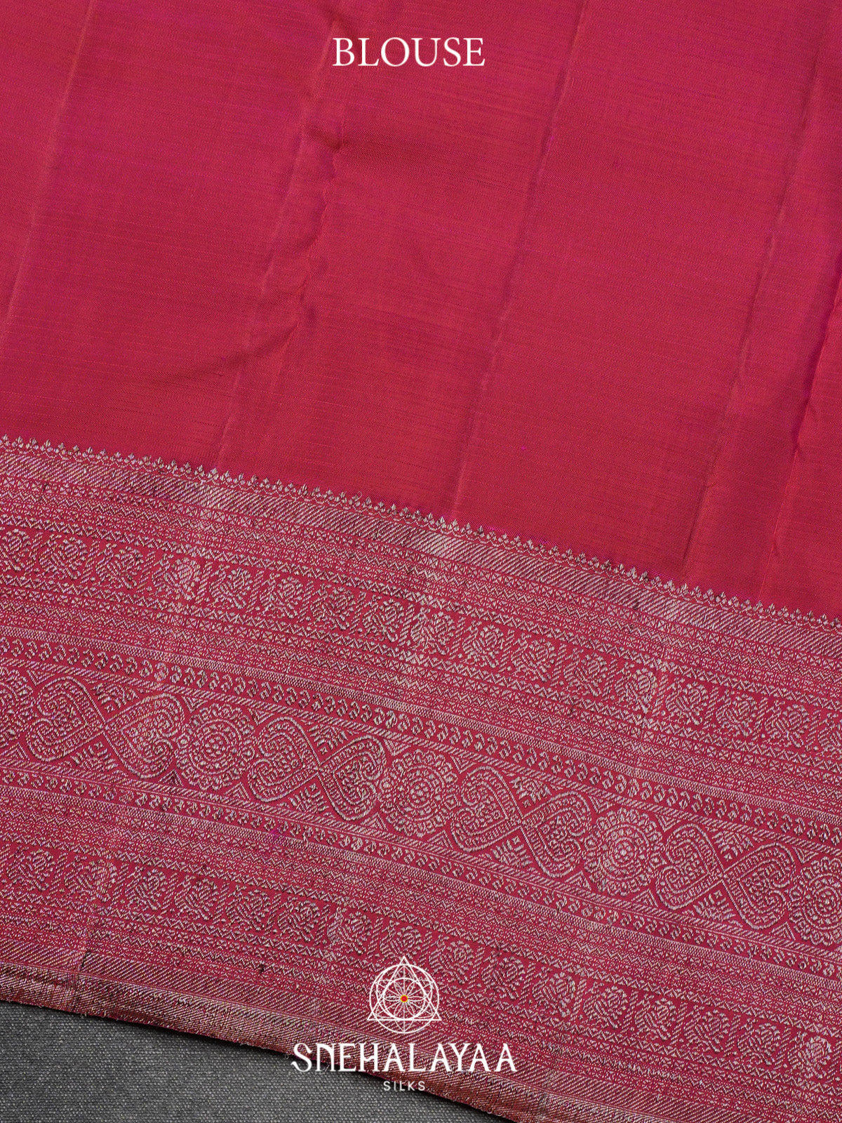 Ruby Red Kanjivaram Silk Saree
