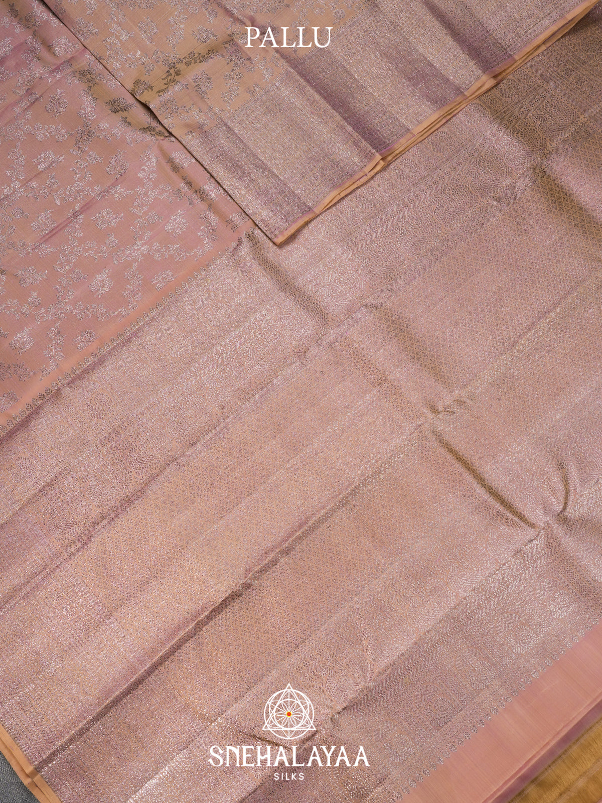 Cream Kanjivaram Silk Saree
