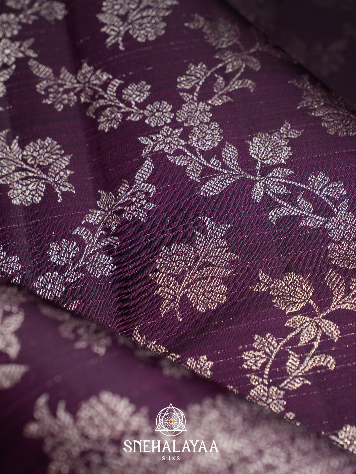 Purple Kanjivaram Silk Saree