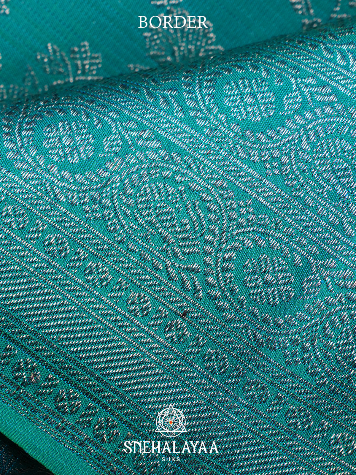 Turquoise Blue Kanjivaram Silk Saree