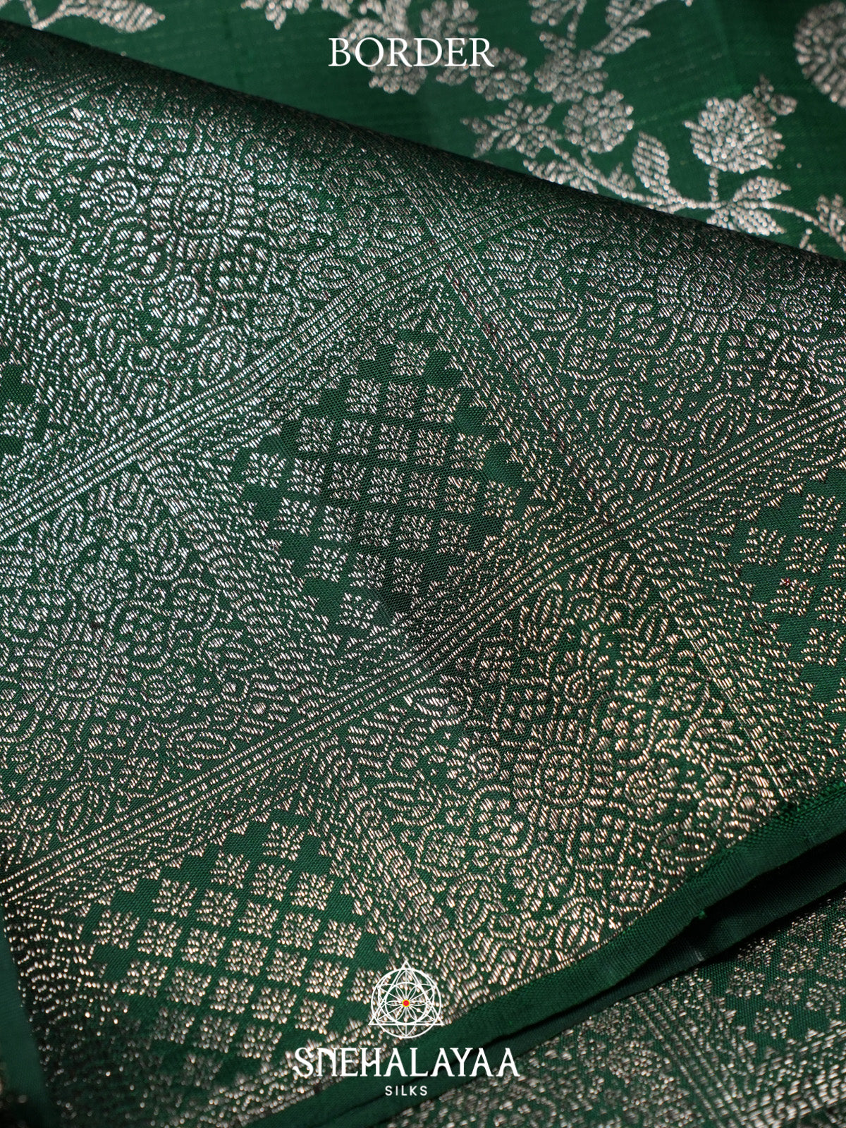 Forest Green Kanjivaram Silk Saree