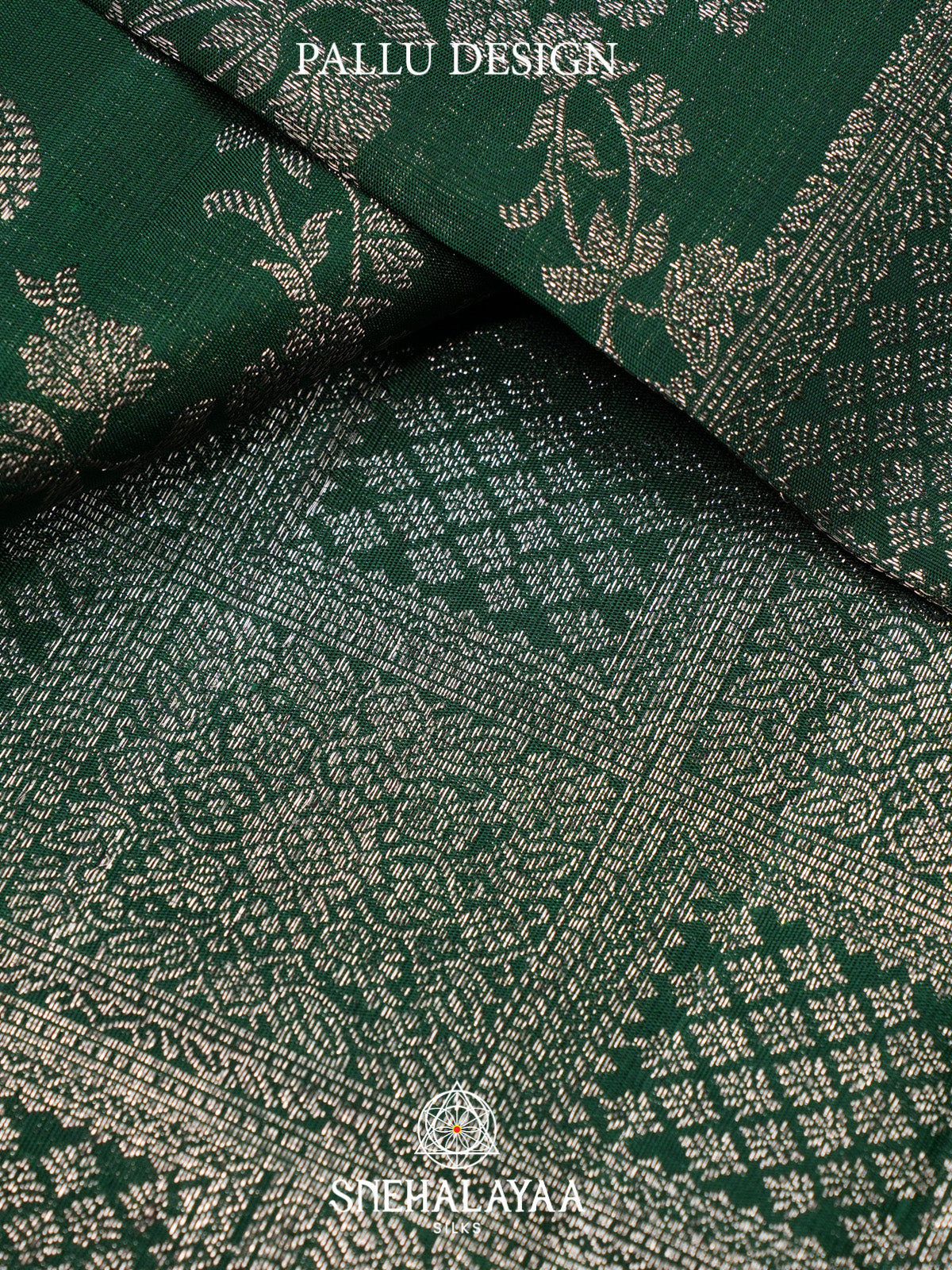 Forest Green Kanjivaram Silk Saree