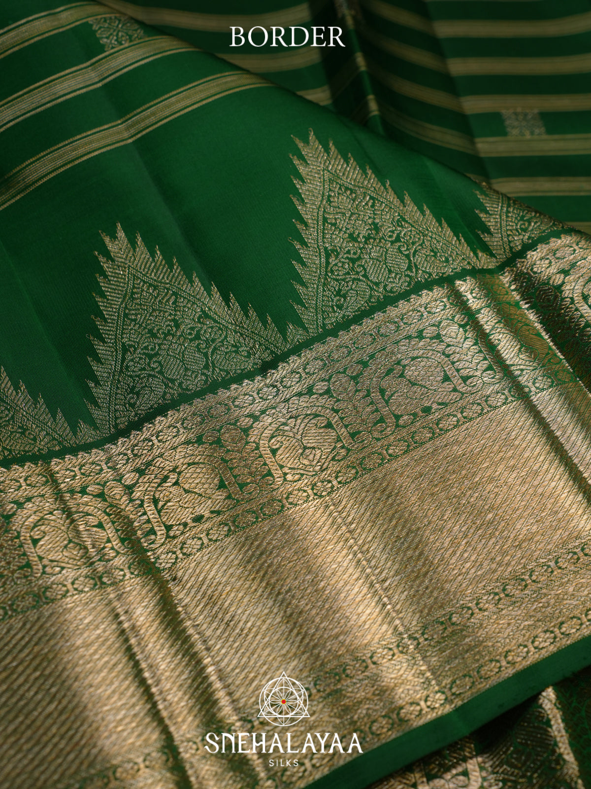 Emerald Green Kanjivaram Silk Saree