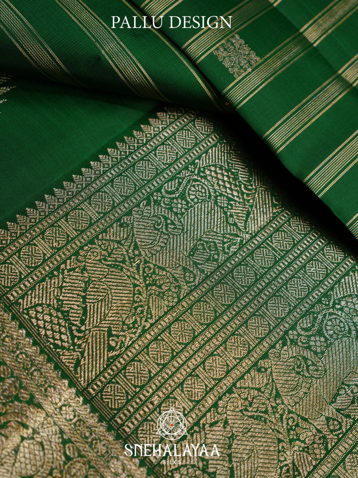 Emerald Green Kanjivaram Silk Saree