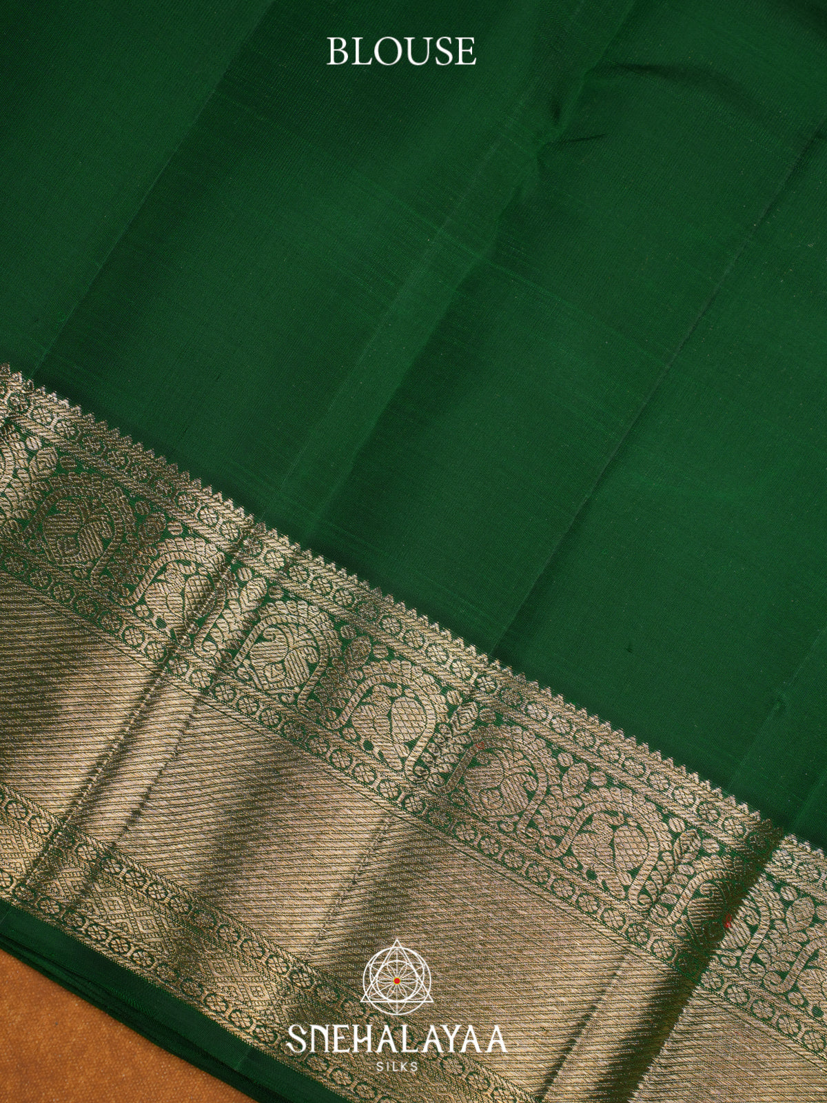 Emerald Green Kanjivaram Silk Saree