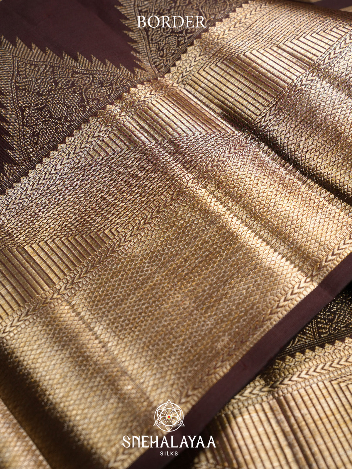 Coffee Brown Kanjivaram Silk Saree