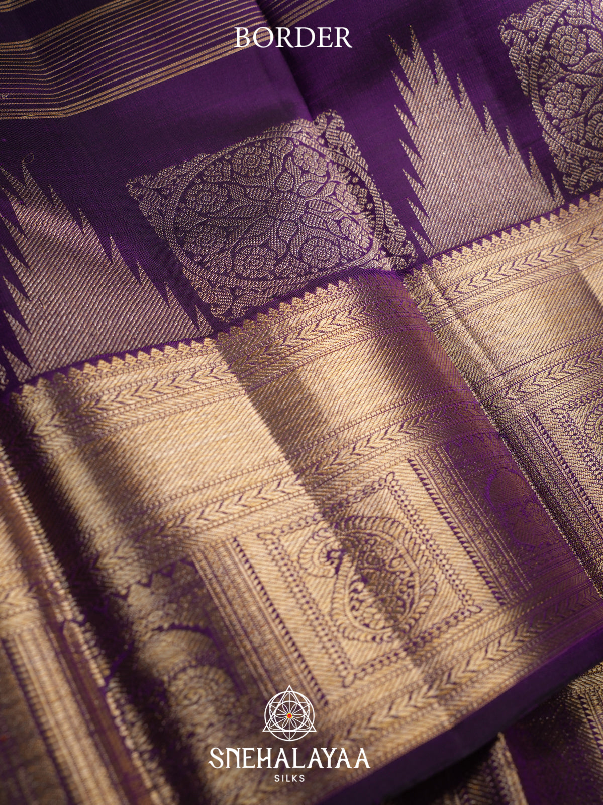 Purple Kanjivaram Silk Saree