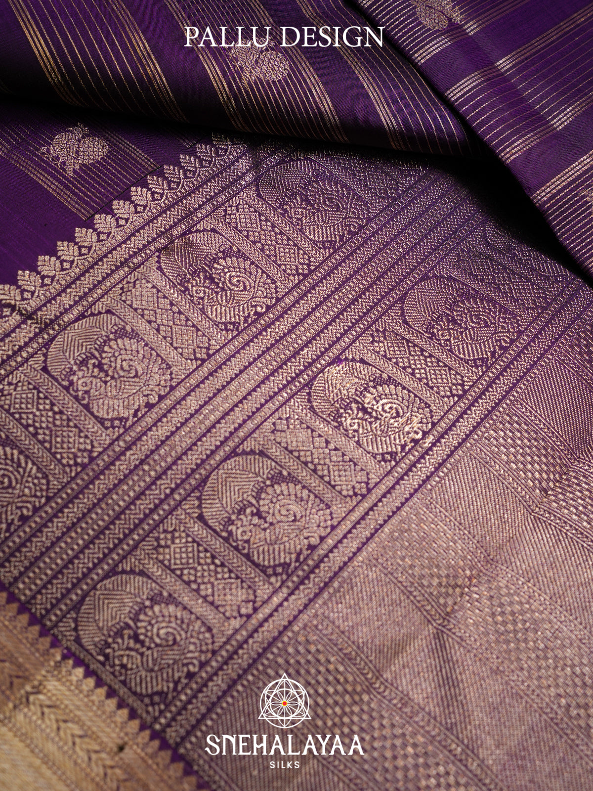 Purple Kanjivaram Silk Saree