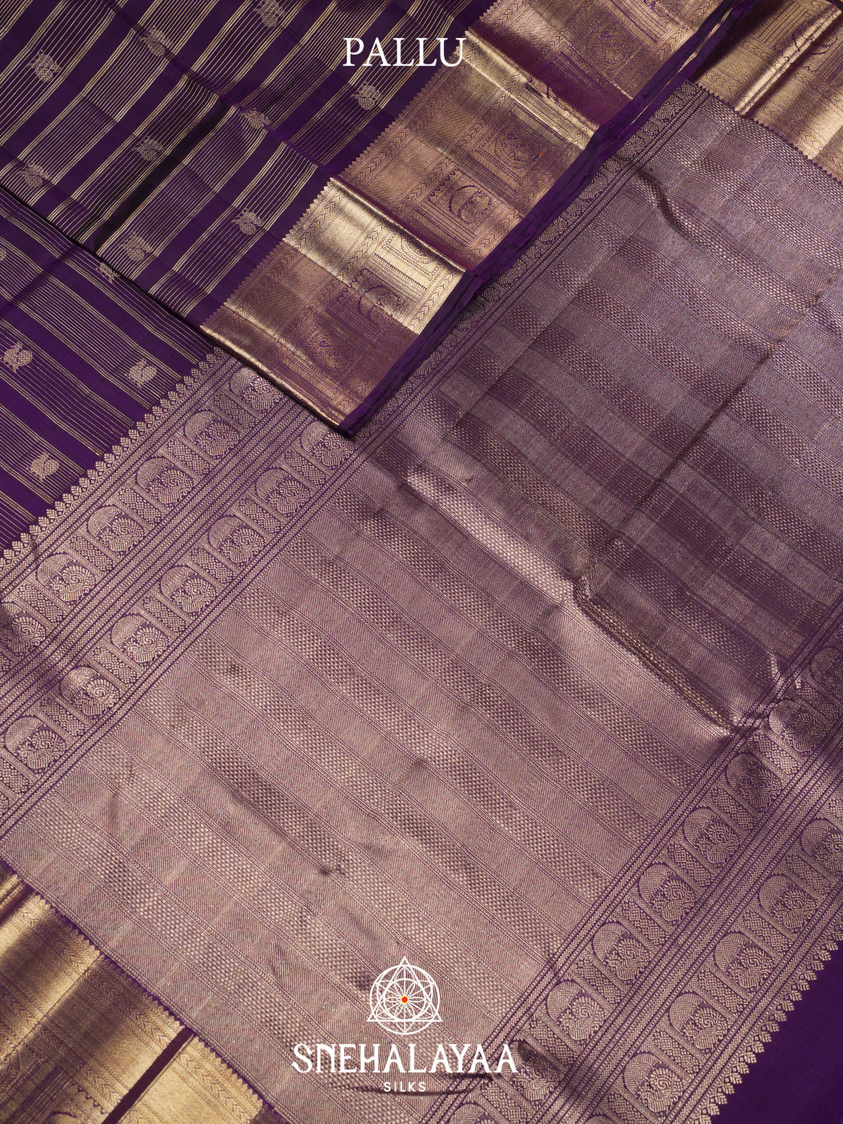 Purple Kanjivaram Silk Saree