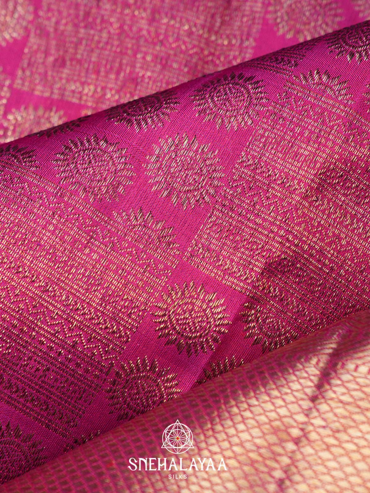 Pink Kanjivaram Silk Saree