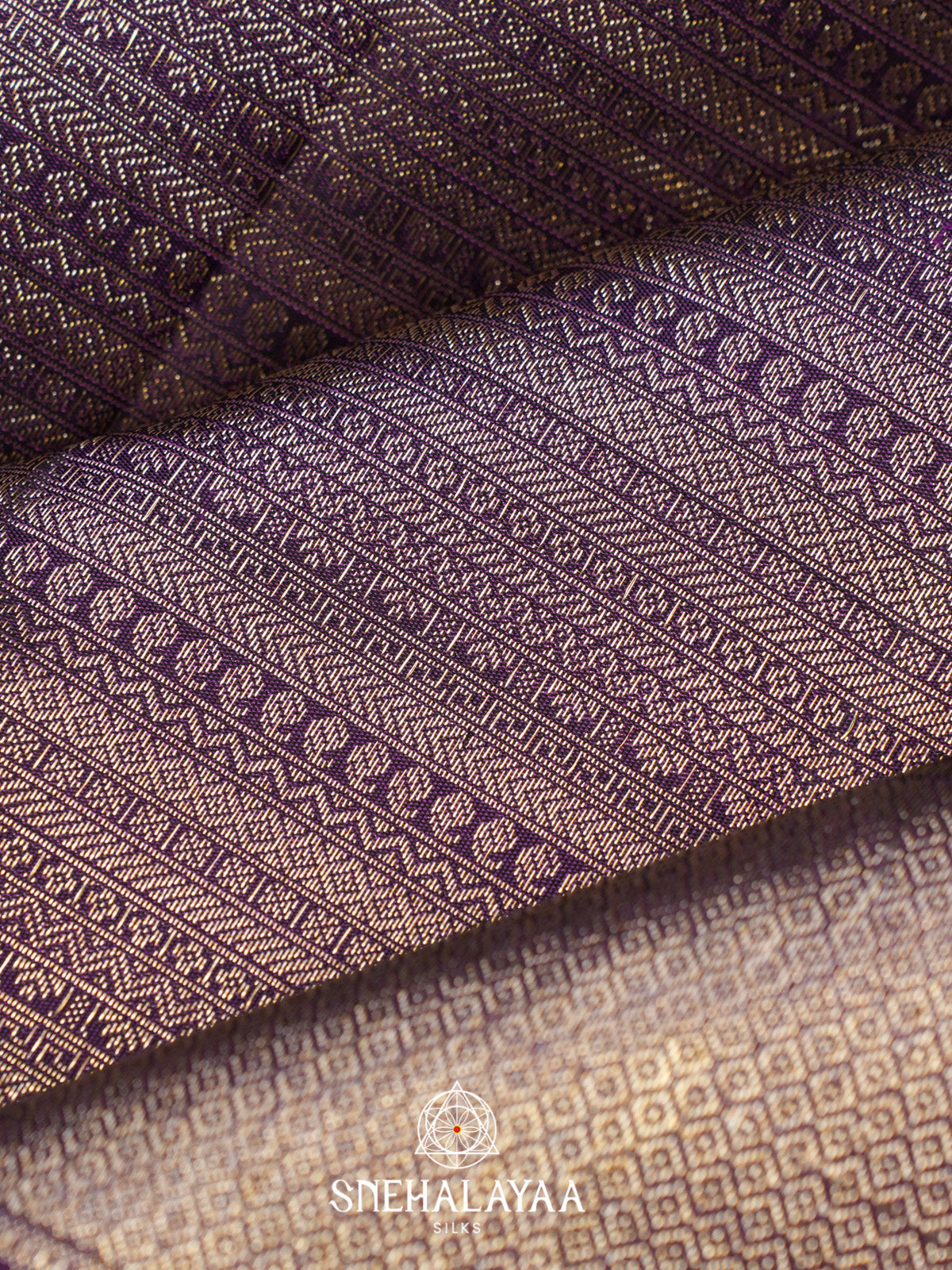 Purple Kanjivaram Silk Saree