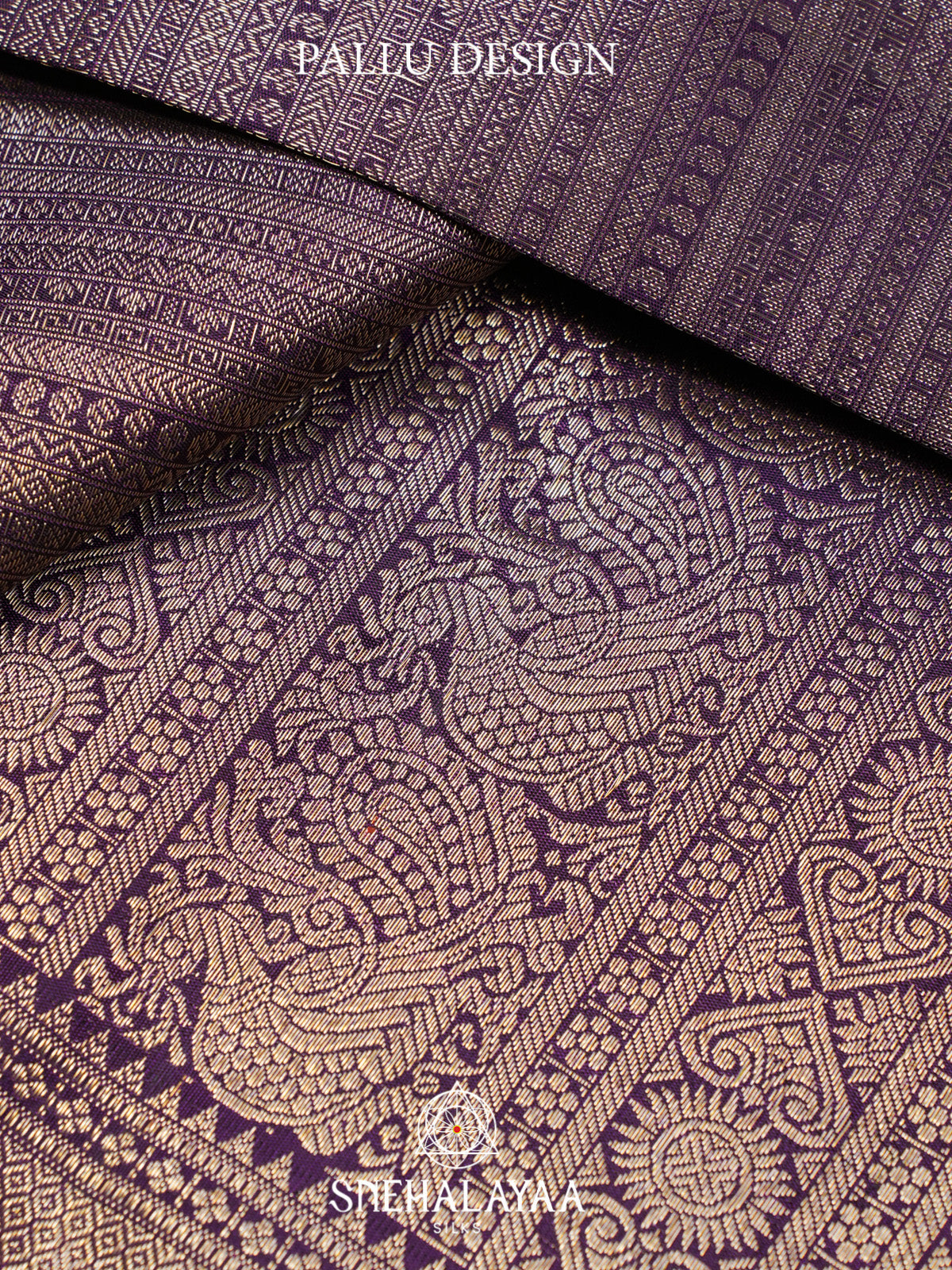 Purple Kanjivaram Silk Saree