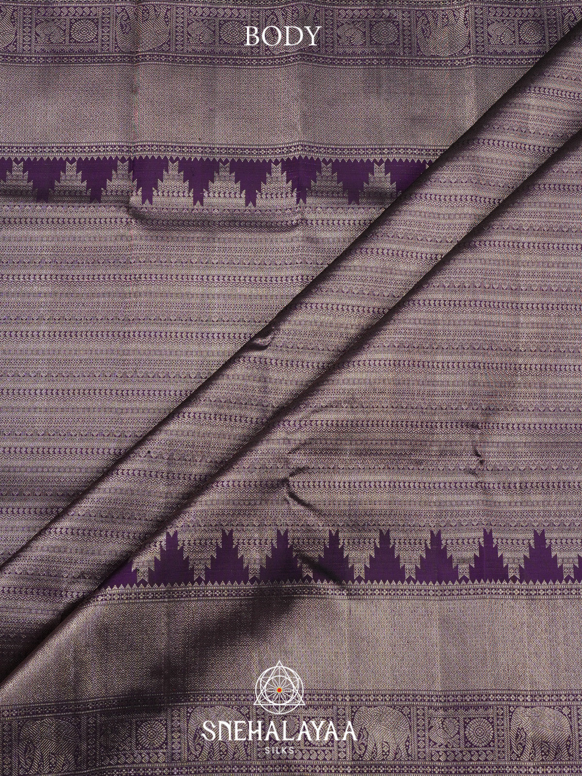Purple Kanjivaram Silk Saree