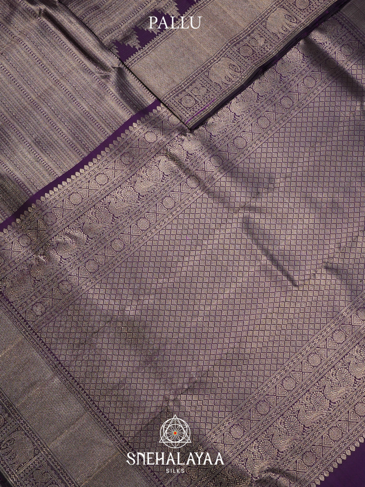 Purple Kanjivaram Silk Saree