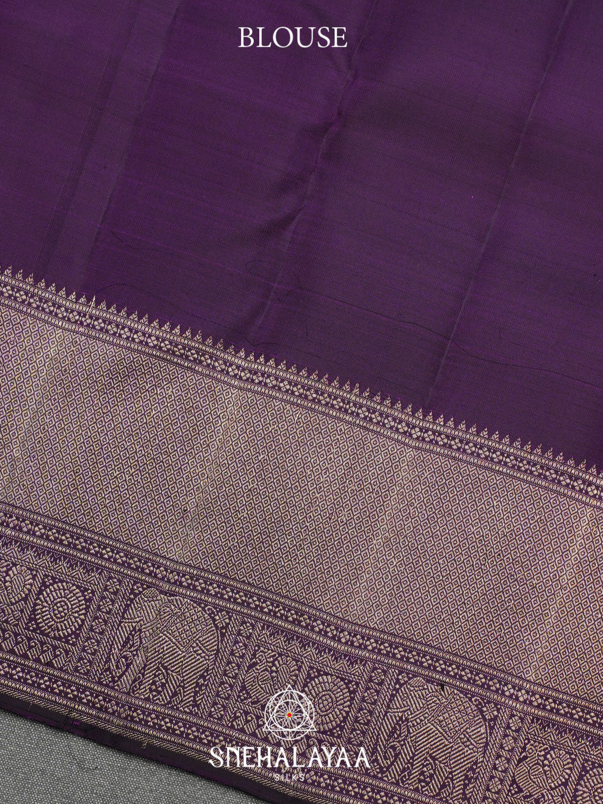 Purple Kanjivaram Silk Saree