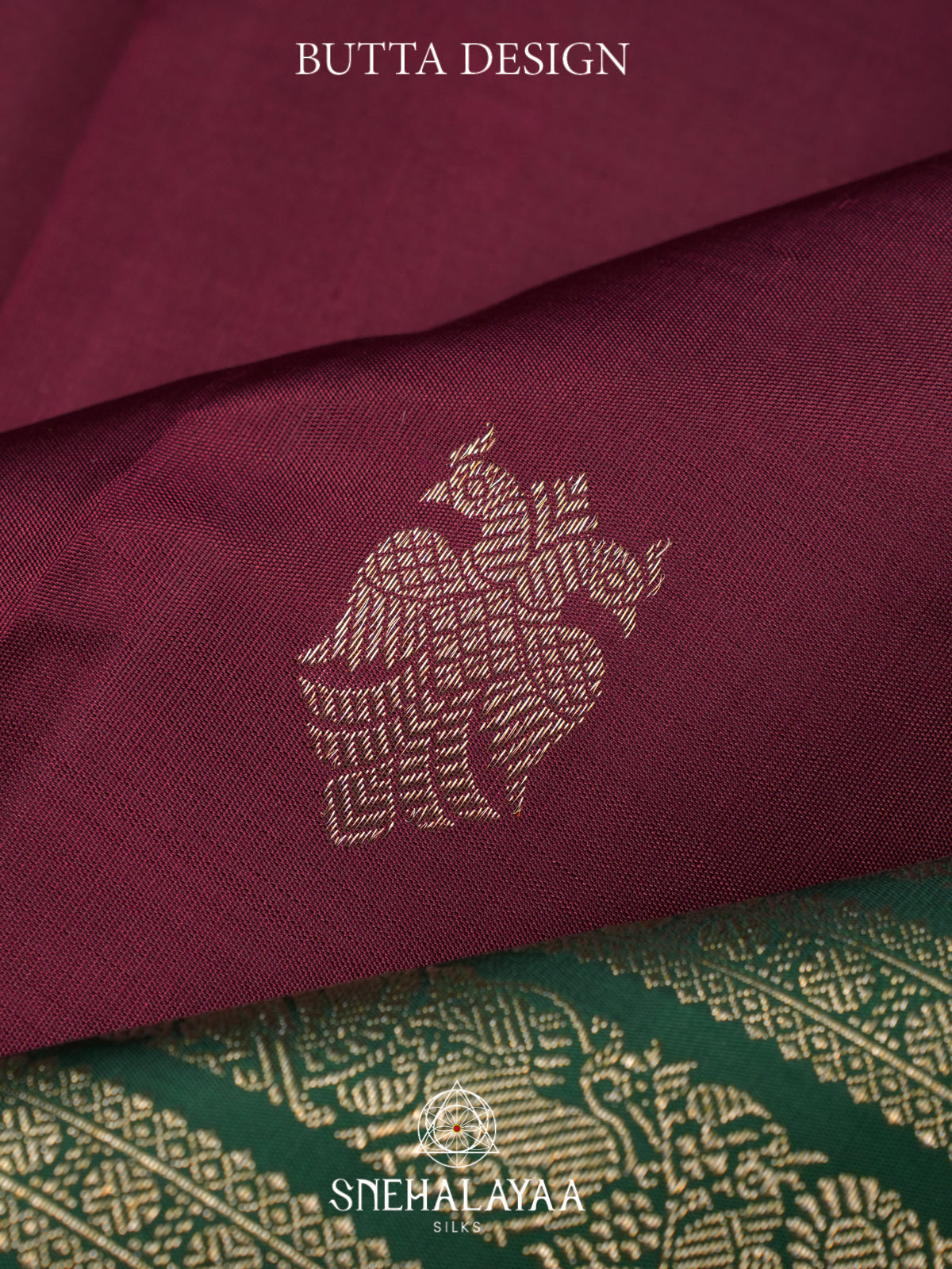 Maroon Kanjivaram Silk Saree