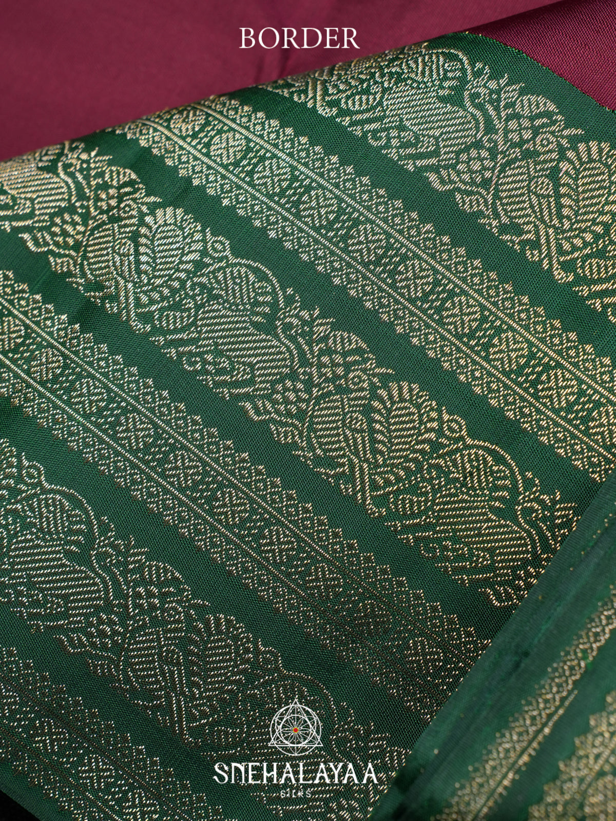 Maroon Kanjivaram Silk Saree