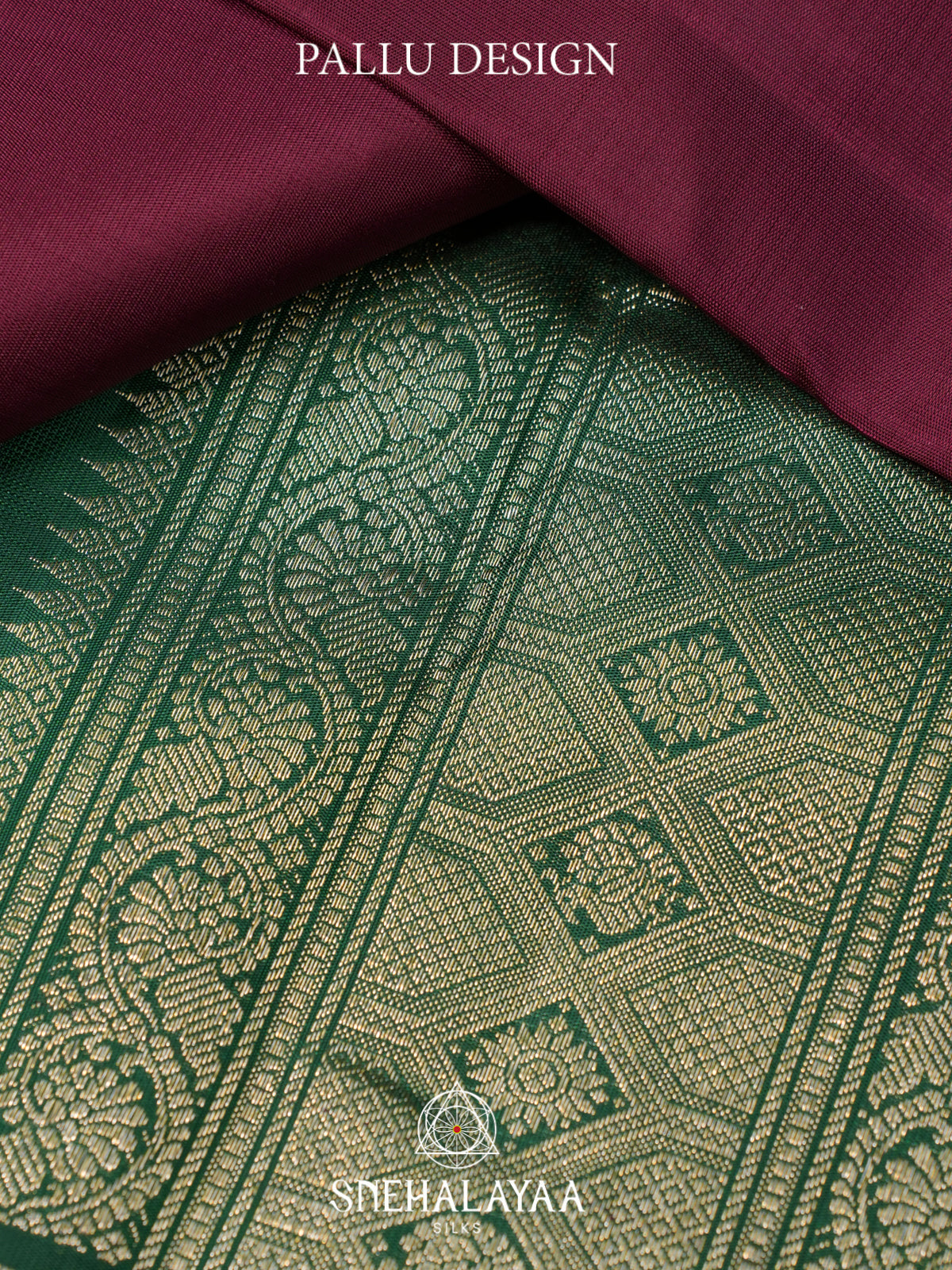 Maroon Kanjivaram Silk Saree