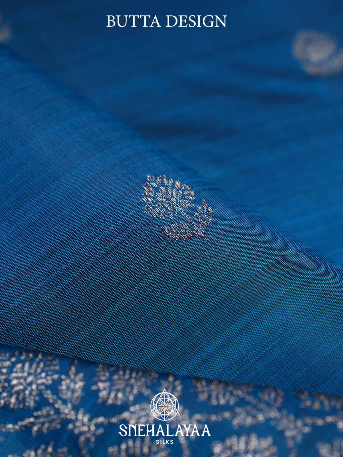 Peacock Blue Kanjivaram Silk Saree