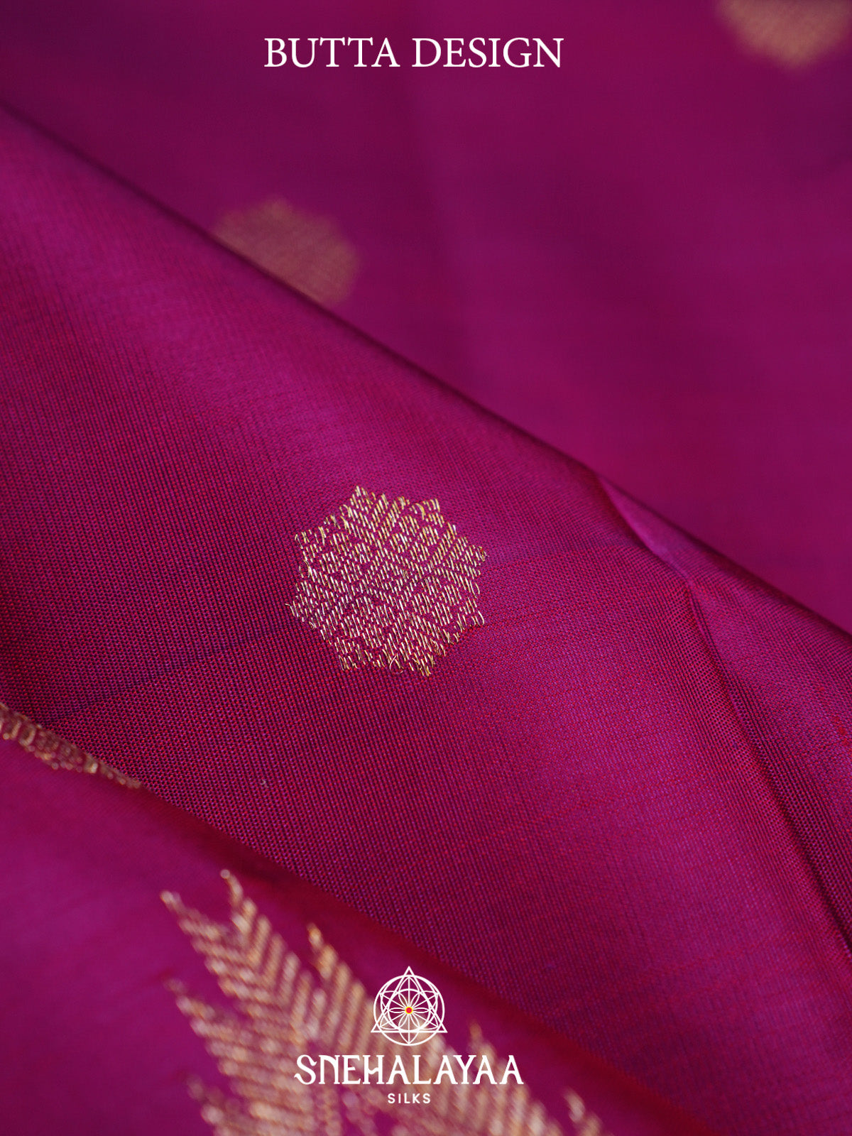 Meganta Pink Kanjivaram Silk Saree