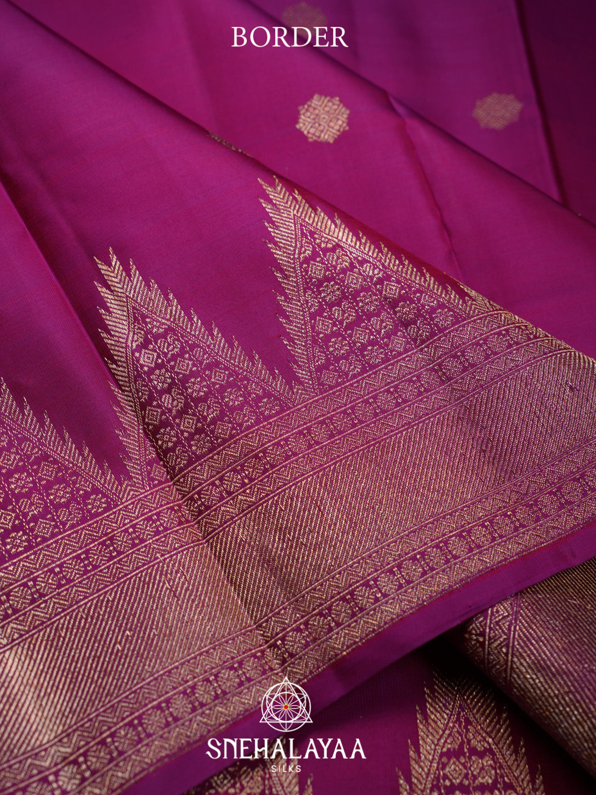 Meganta Pink Kanjivaram Silk Saree